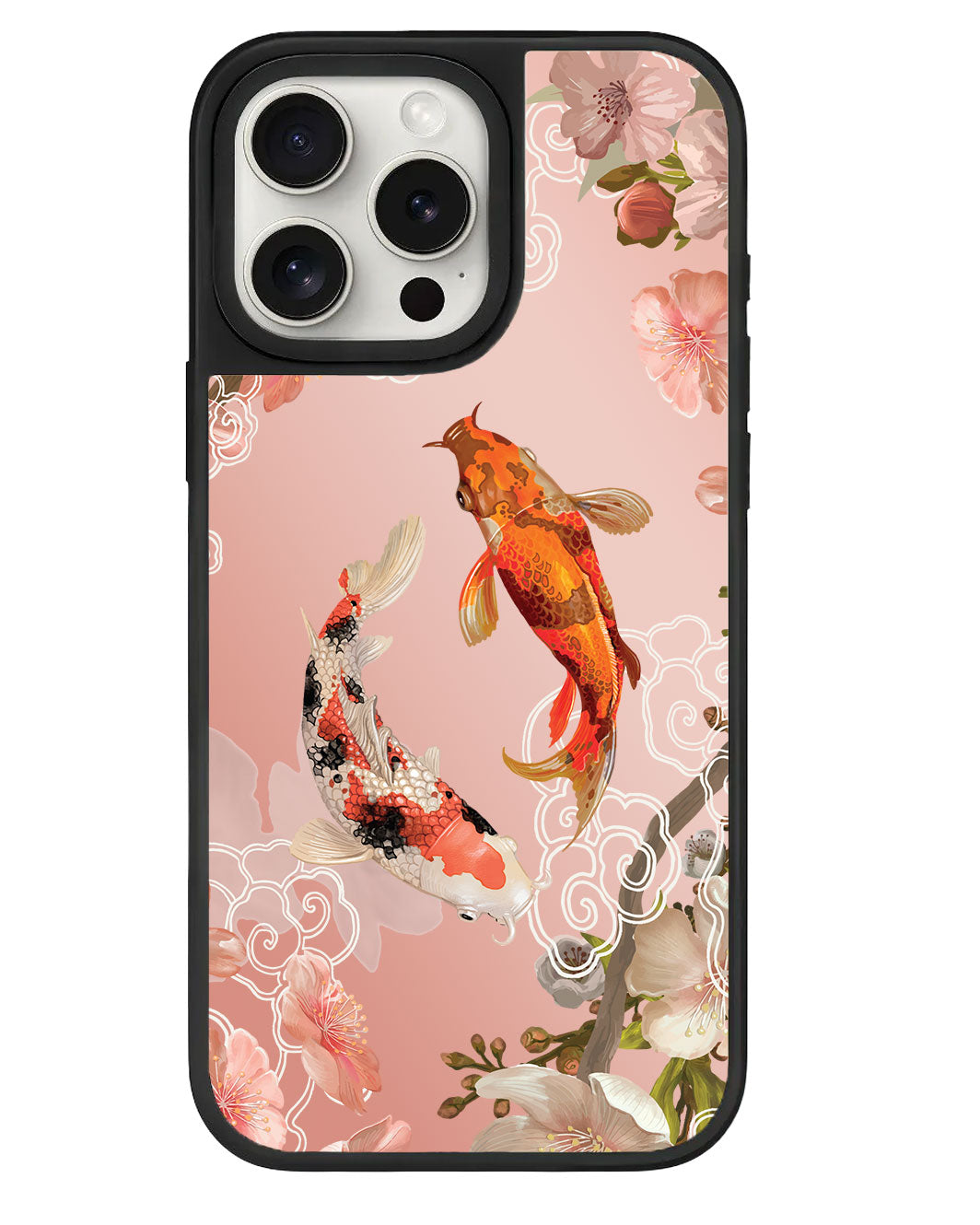 iPhone Mirror Grip - ภาพวาดสีน้ำมัน ปลาคาร์ป