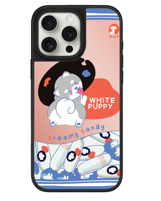 iPhone Mirror Grip - ลูกหมาสีขาว