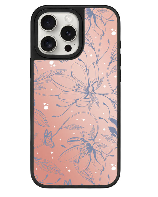 iPhone Mirror Grip - ดอกไม้และผีเสื้อ Sketchy 2.0