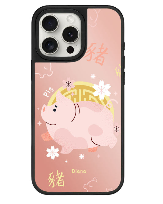ที่จับกระจกไอโฟน - หมู (นักษัตรจีน / ชิโอ)