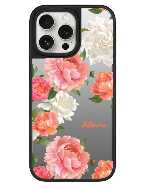 iPhone Mirror Grip - ดอกพีโอนีแห่งเดือนสิงหาคม