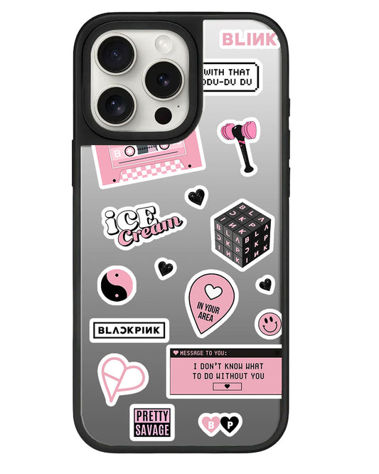 สติ๊กเกอร์ติดกระจก iPhone Mirror Grip - Blackpink