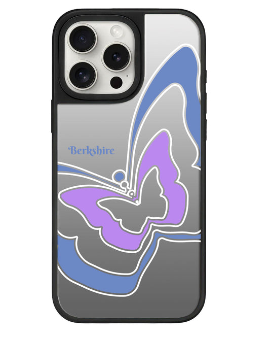 iPhone Mirror Grip - กระจกทรงผีเสื้อสีม่วง