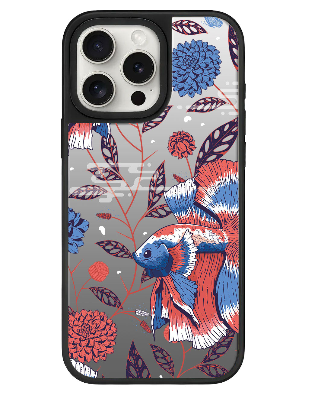 ที่จับกระจกสำหรับ iPhone - Fish &amp; Floral 2.0