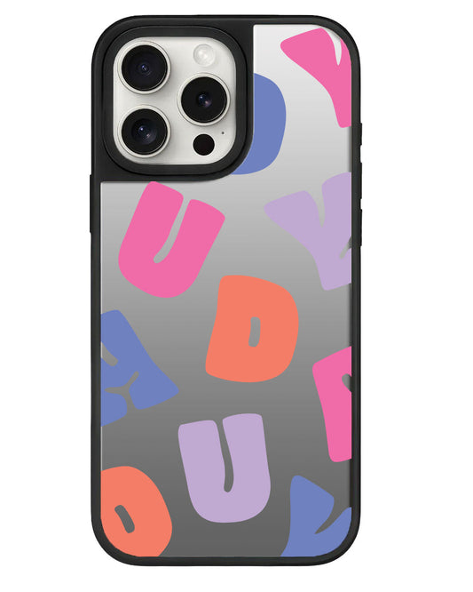 iPhone Mirror Grip - โมโนแกรมอ้วนๆ