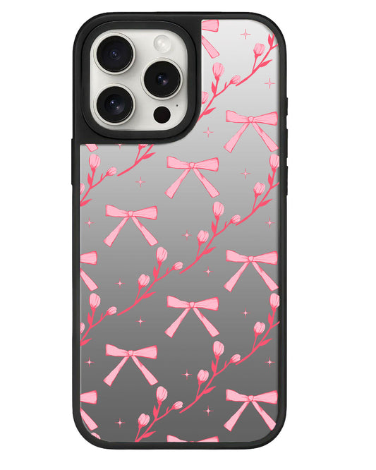 ที่จับกระจกสำหรับ iPhone - ลาย Coquette Floral