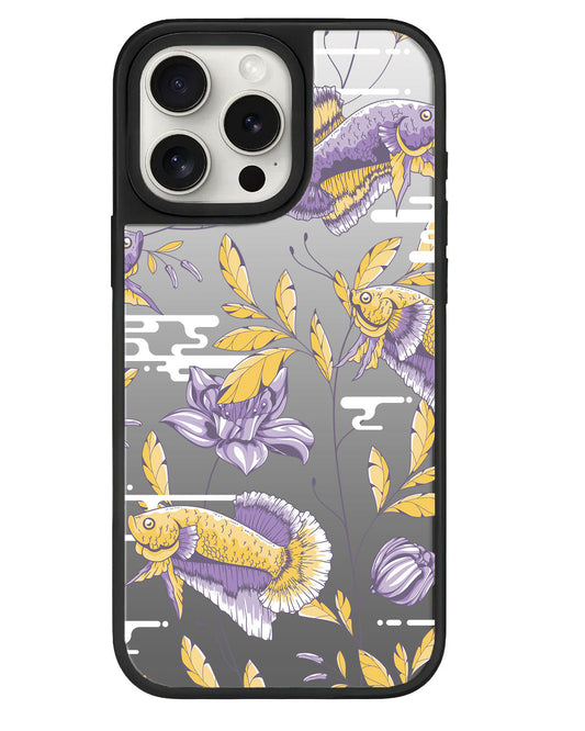 ที่จับกระจกสำหรับ iPhone - Fish &amp; Floral 5.0