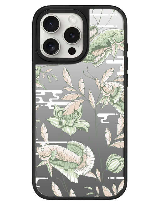 ที่จับกระจกสำหรับ iPhone - Fish &amp; Floral 6.0