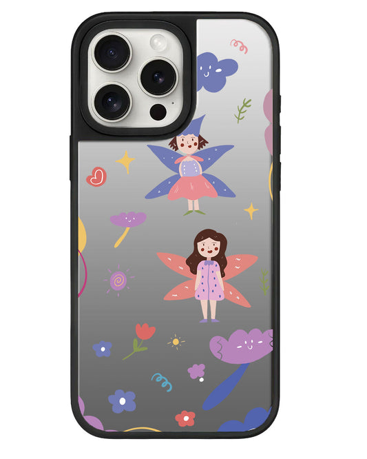 iPhone Mirror Grip - ลายนางฟ้า