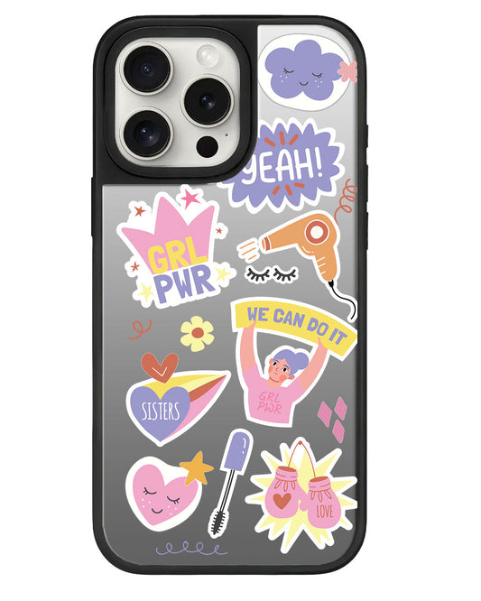 สติ๊กเกอร์ Girl Power สำหรับ iPhone Mirror Grip