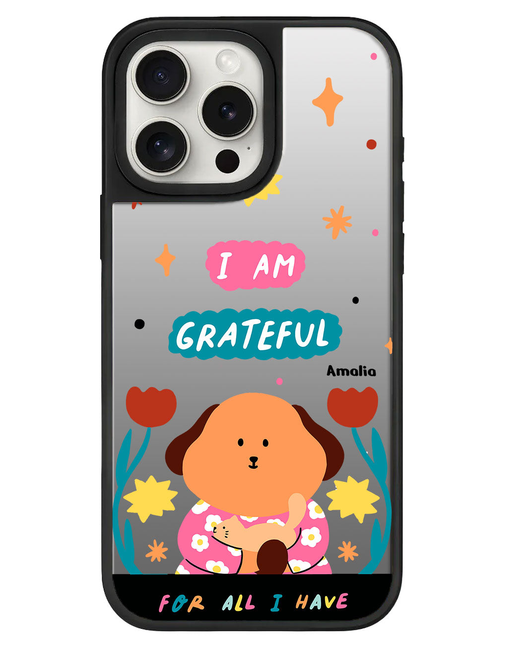 iPhone Mirror Grip - คิคุและแมว
