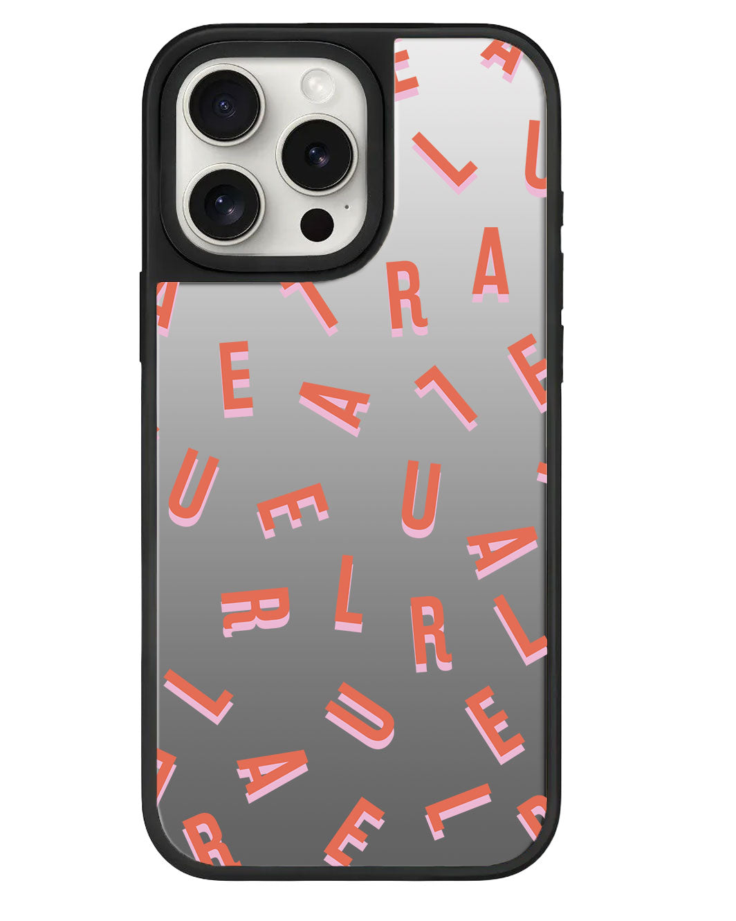 ที่จับกระจกสำหรับ iPhone - CUSTOM MONOGRAM 1.0 สี Coral