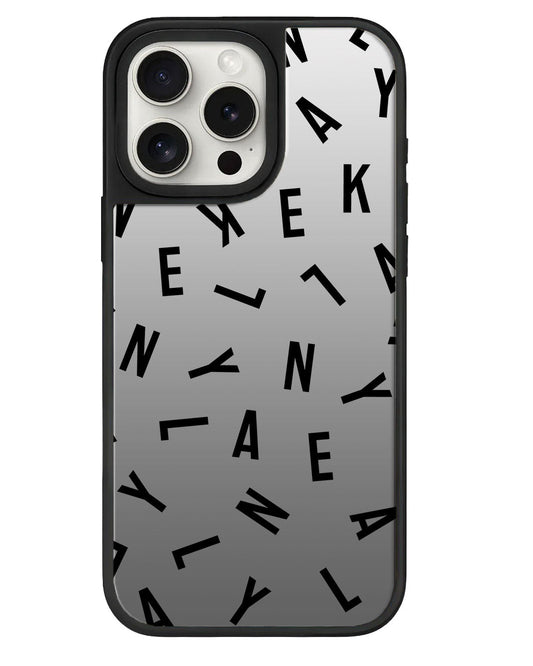 iPhone Mirror Grip - CUSTOM MONOGRAM 1.0 สีดำ