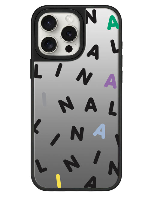 iPhone Mirror Grip - CUSTOM MONOGRAM 2.0 สีดำ
