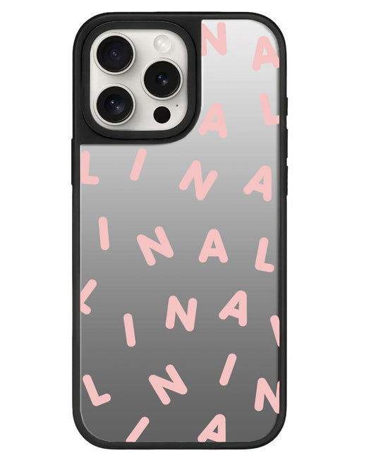 iPhone Mirror Grip - CUSTOM MONOGRAM 2.0 สี Rose Water