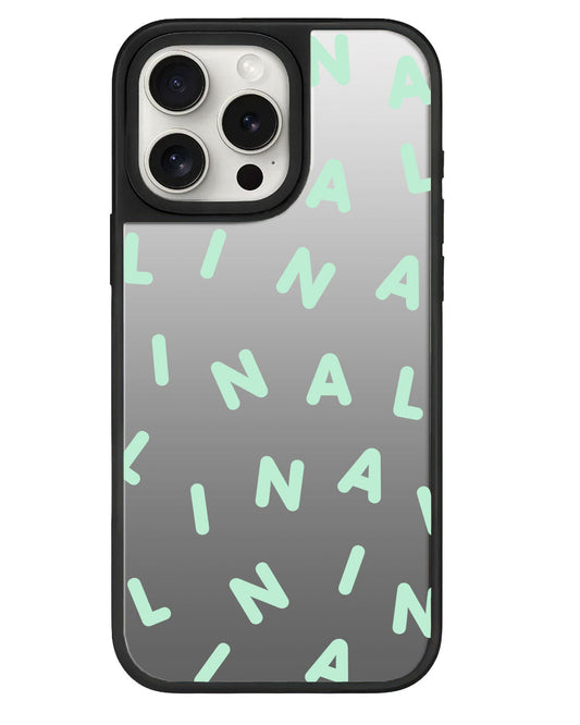 ที่จับกระจกสำหรับ iPhone - CUSTOM MONOGRAM 2.0 Tosca