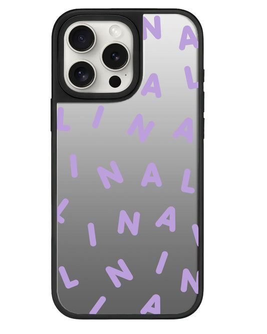 iPhone Mirror Grip - CUSTOM MONOGRAM 2.0 สีม่วง