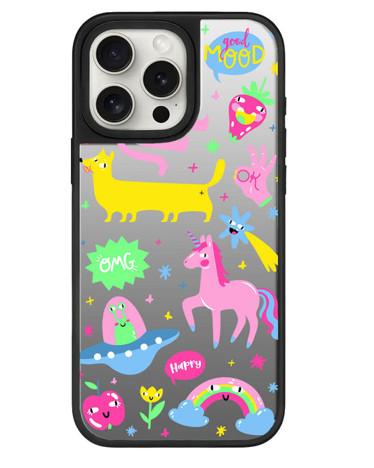 iPhone Mirror Grip - มอนสเตอร์บอกอารมณ์ดี