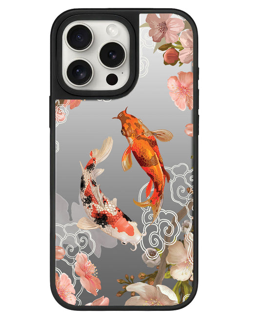 iPhone Mirror Grip - ภาพวาดสีน้ำมัน ปลาคาร์ป
