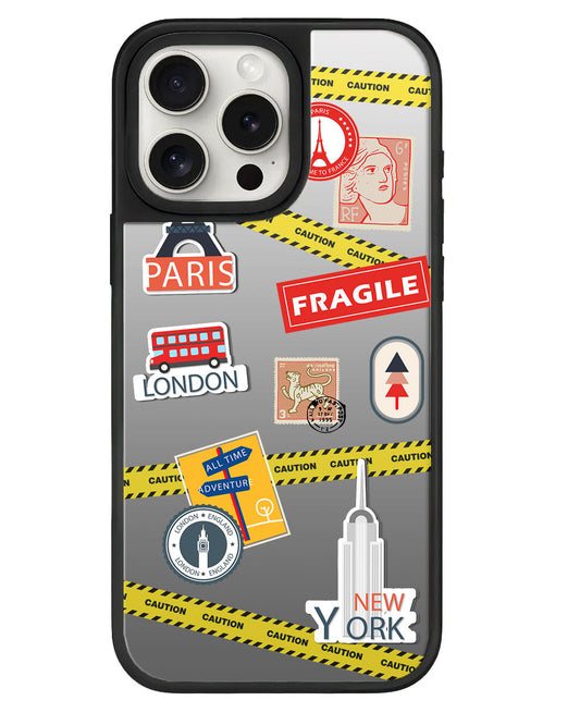 สติ๊กเกอร์ติดกระจกมองข้าง iPhone - Travel Sticker