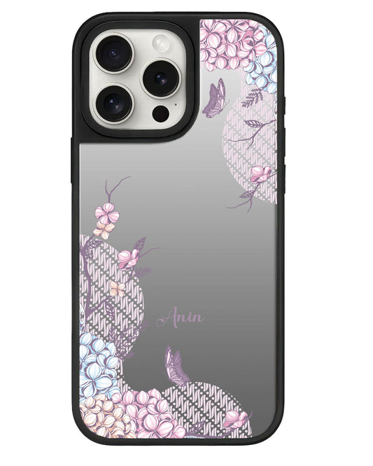 iPhone Mirror Grip - ลายดอกไม้บาติก