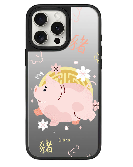 ที่จับกระจกไอโฟน - หมู (นักษัตรจีน / ชิโอ)
