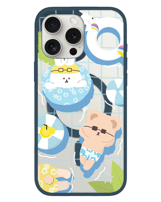 iPhone Rearguard Hybrid - สี Pool Party Blue