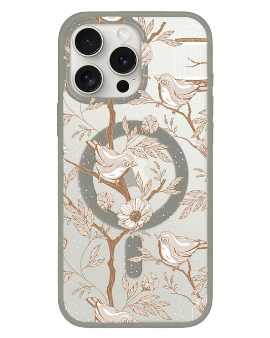 واقي خلفي هجين لجهاز iPhone - Lovebird Monochrome 3.0