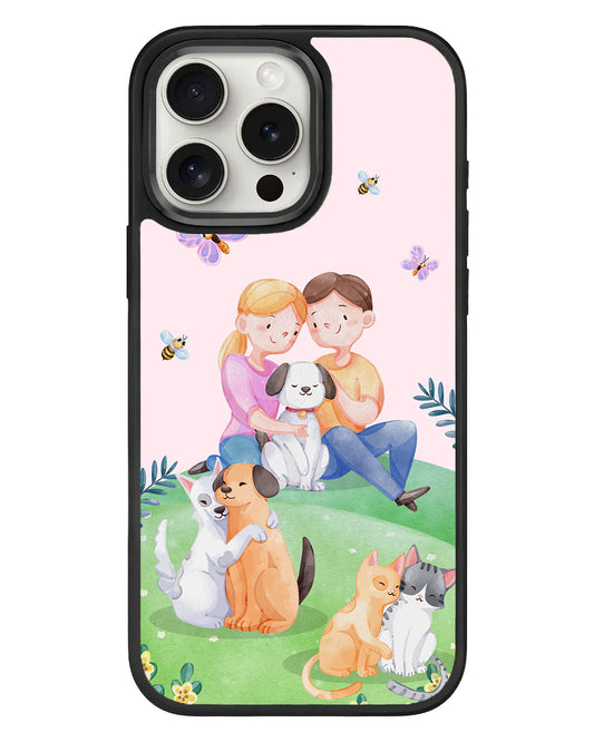 جراب iPhone Standee Grip - حيوانات لطيفة