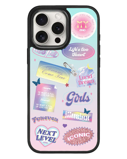 حافظة iPhone Standee Grip - مجموعة Aespa للفتيات