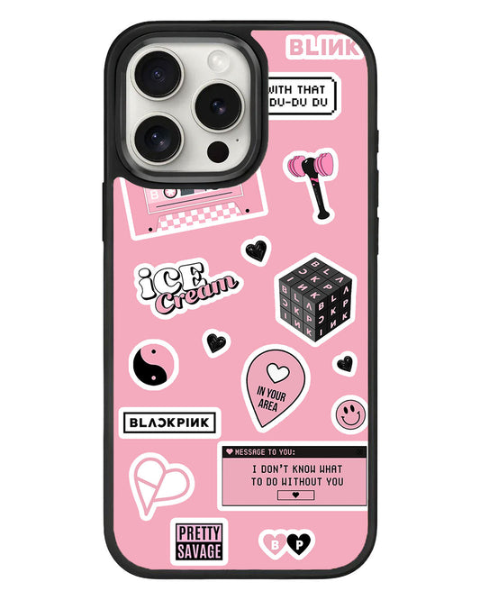 جراب iPhone Standee Grip - مجموعة ملصقات Blackpink