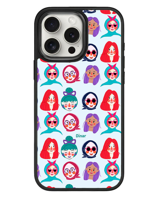 جراب iPhone Standee Grip - وجوه حلوة لطيفة