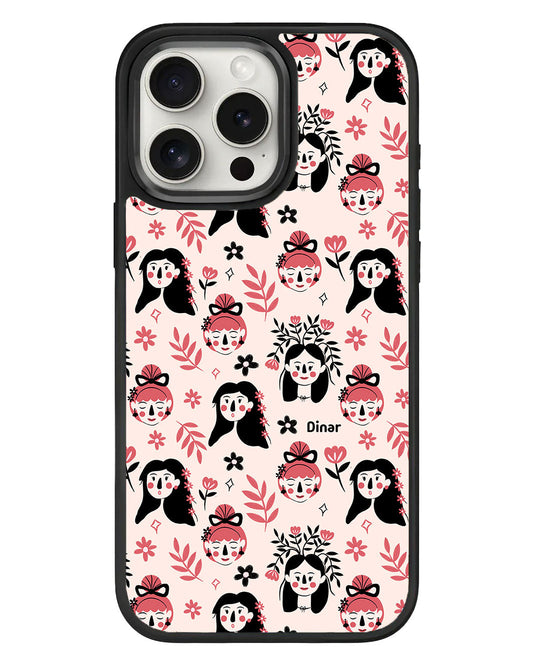 เคส iPhone Standee Grip - Flowery Faces