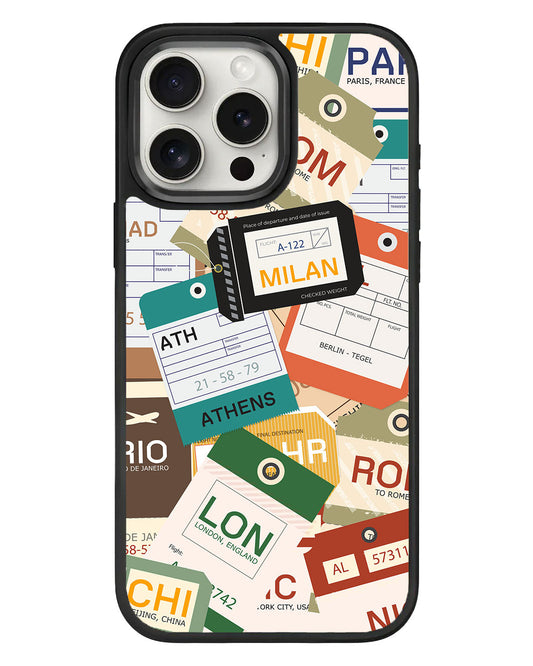 حافظة iPhone Standee Grip - علامة الأمتعة