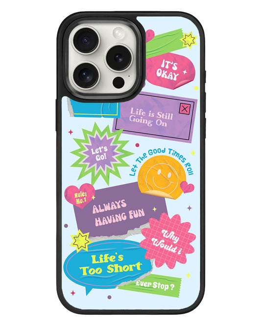 حافظة iPhone Standee Grip - الحياة قصيرة جدًا