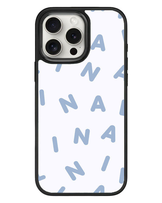 جراب iPhone Standee Grip - Monogram 2.0 أزرق