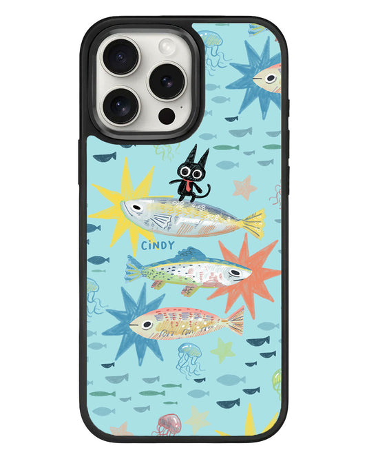 เคส iPhone Standee Grip - The Fish Surfer