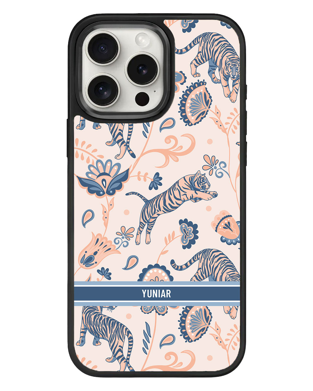 جراب iPhone Standee Grip - نمر وزهور 5.0