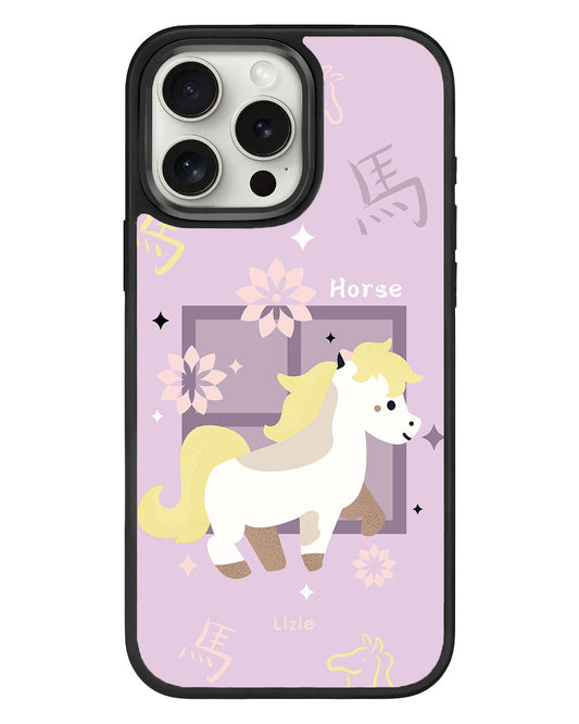 เคส iPhone Standee Grip - ม้า (นักษัตรจีน / ชิโอ)