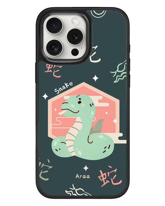 เคส iPhone Standee Grip - ลายงู (นักษัตรจีน / ชิโอ)
