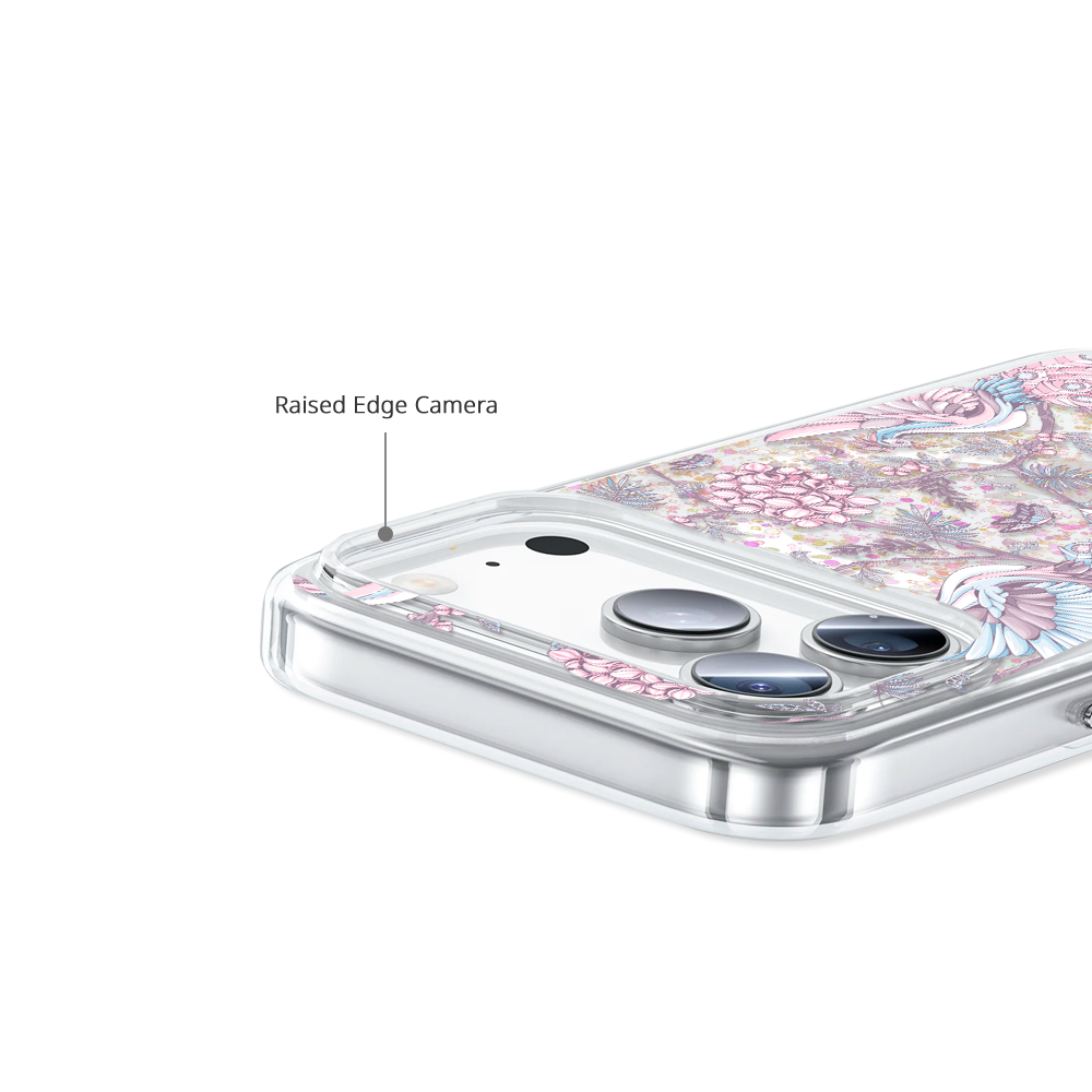 iPhone Glitter Case - Tiger & Floral 3.0
