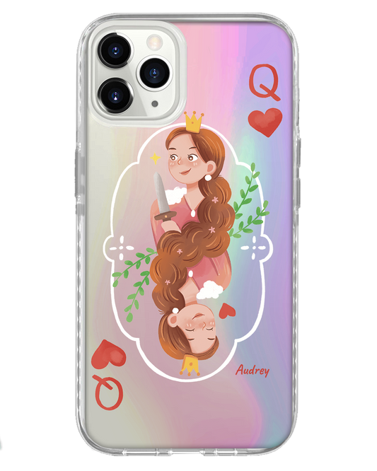 غطاء خلفي لهاتف iPhone Holo - مقاس كوين (غطاء مزدوج)