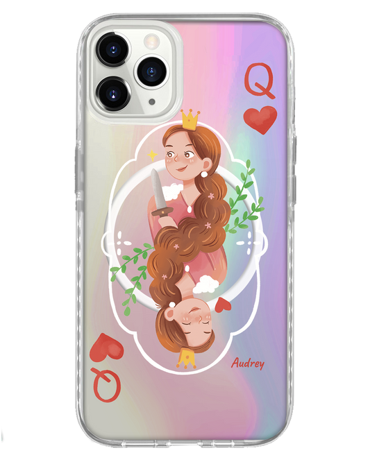 غطاء خلفي لهاتف iPhone Holo - مقاس كوين (غطاء مزدوج)