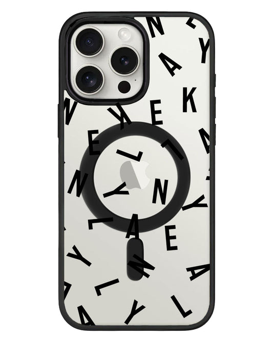 iPhone Rearguard Hybrid - CUSTOM Monogram 1.0 สีดำ