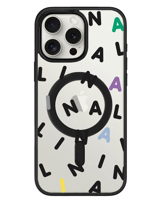 เคส iPhone Rearguard Hybrid - CUSTOM Monogram 2.0 สีดำ