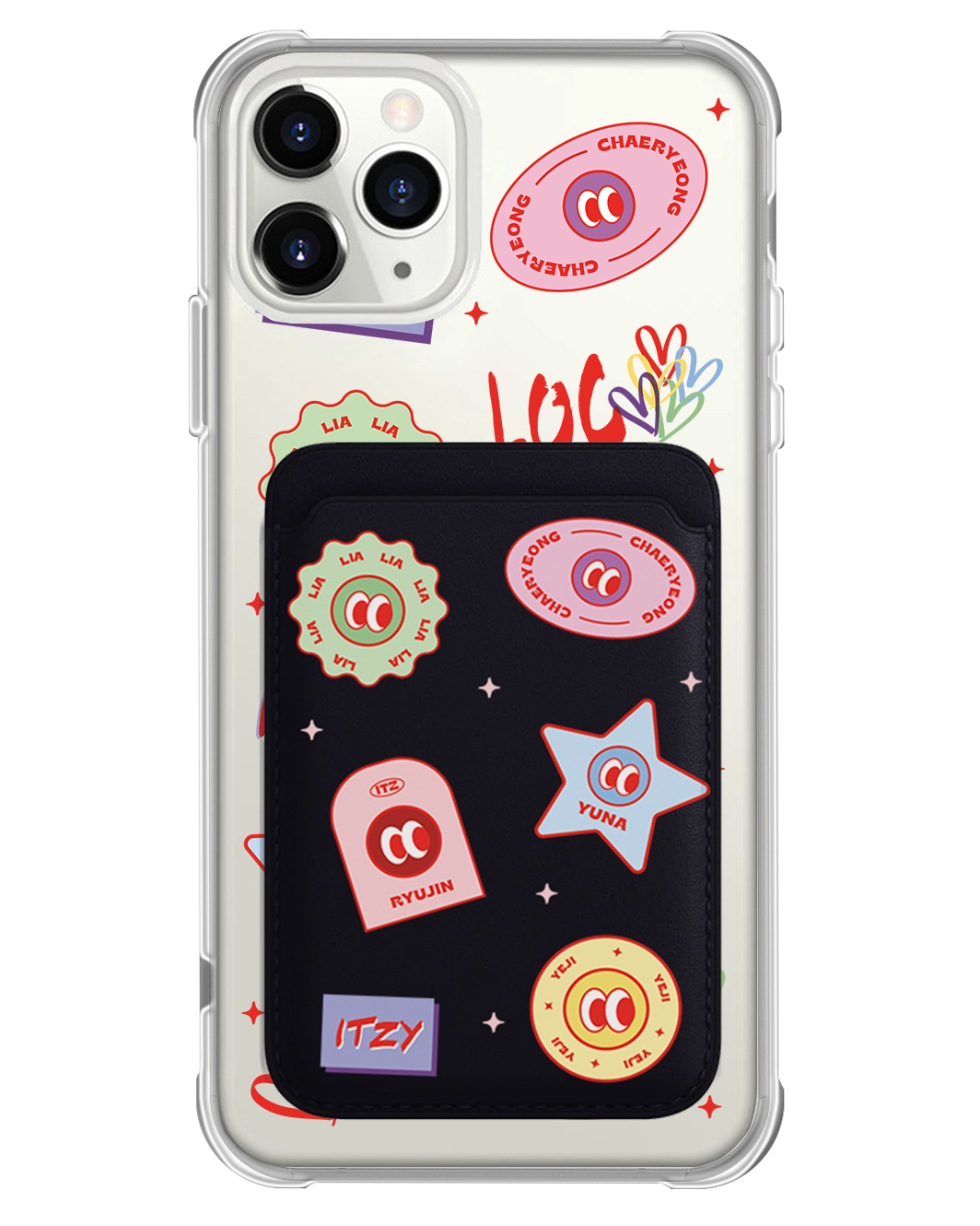 iPhone Magnetic Wallet Case - Itzy Sticker Pack