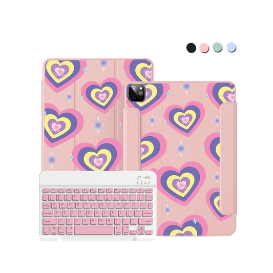 ฝาพับคีย์บอร์ดไร้สายสำหรับ iPad / Android Tab - IVE Love Dive