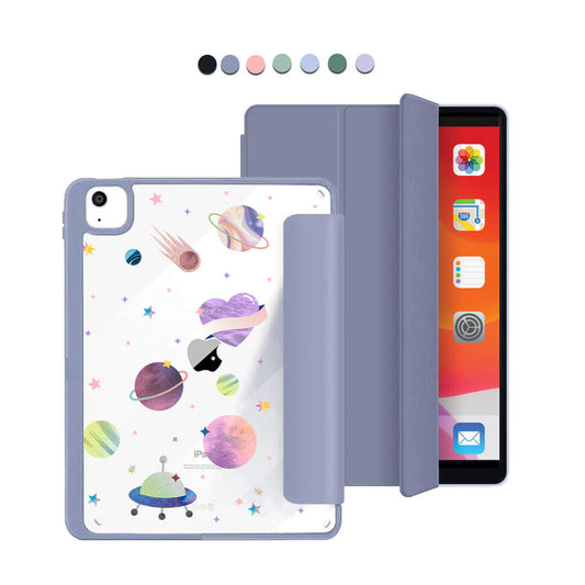ฝาพับอะคริลิกสำหรับ iPad - Pink Planet