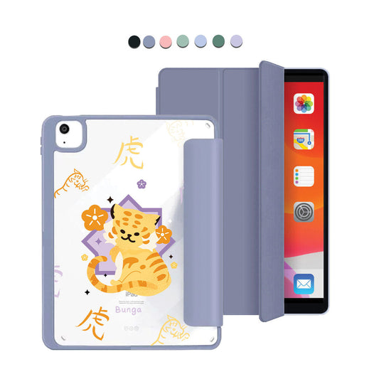 ฝาพับอะคริลิกสำหรับ iPad - ลายเสือ (นักษัตรจีน / ชิโอ)