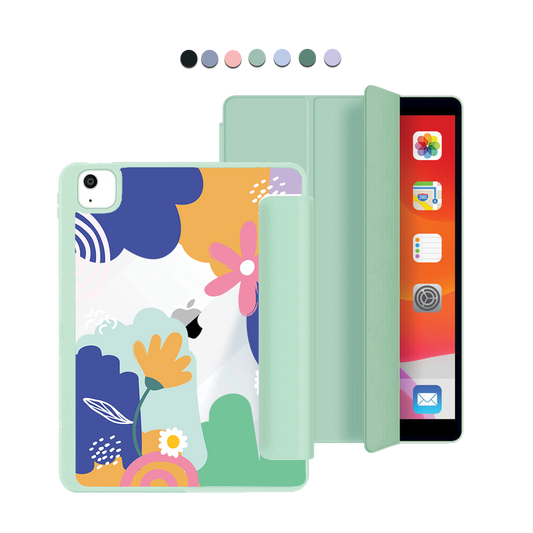 ฝาพับอะคริลิกสำหรับ iPad - ดอกไม้นามธรรม 1.0